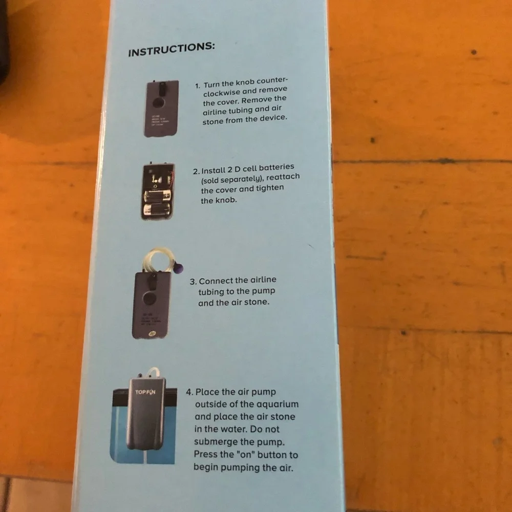 battery operated air pump for fish tank